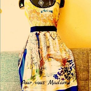 Gorgeous Parisian spring time or fall or ..frock